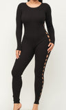 Long Sleeve Trimmed Catsuit