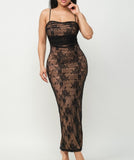 Lace Tube Maxi Dress