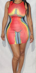 Multi Color Bodycon Dress