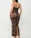 Lace Tube Maxi Dress